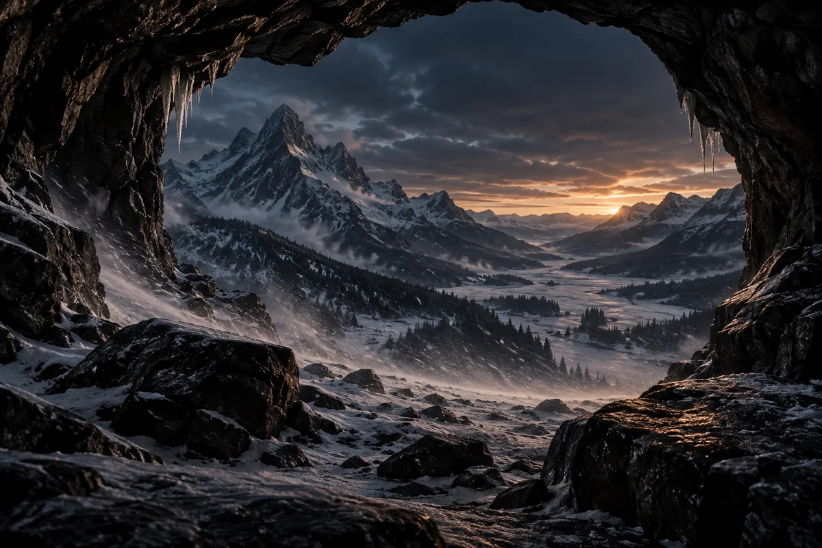 The first threshold — atmospheric illustration